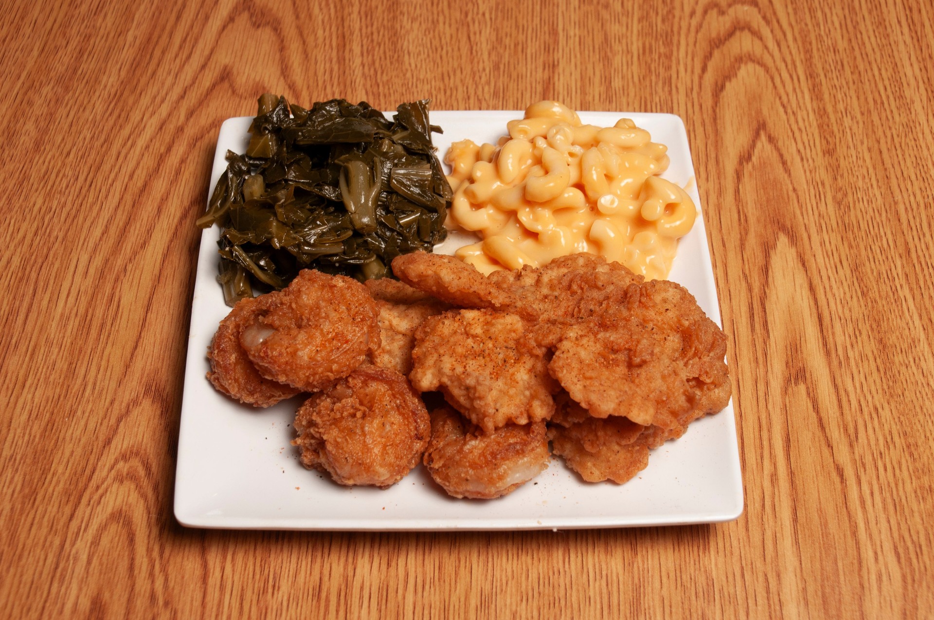 Delicious Fried Shrimp and Flounder